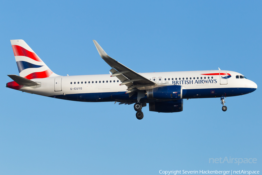 British Airways Airbus A320-232 (G-EUYO) | Photo 226276