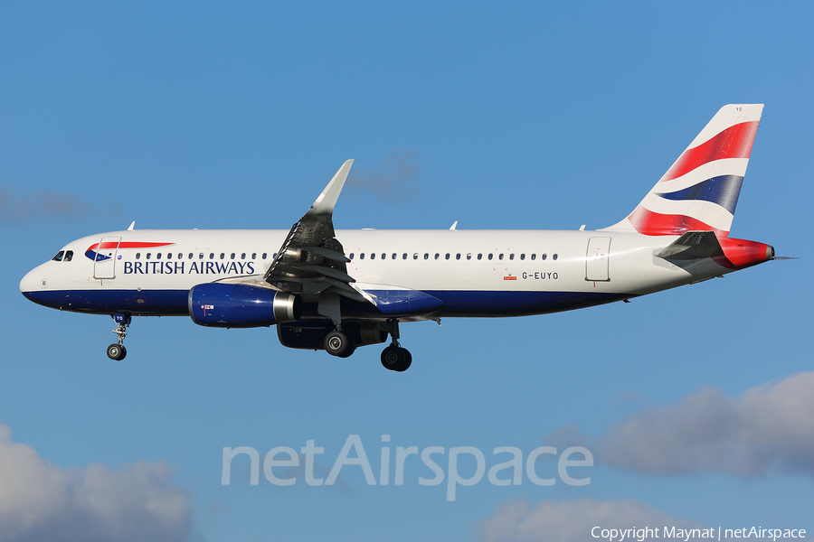 British Airways Airbus A320-232 (G-EUYO) | Photo 233024