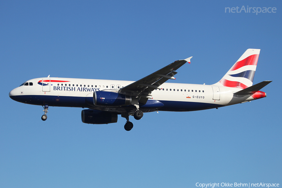 British Airways Airbus A320-232 (G-EUYO) | Photo 41541