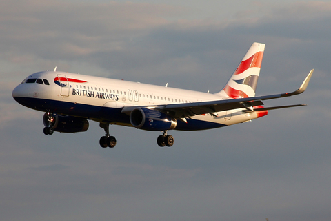 British Airways Airbus A320-232 (G-EUYP) at  London - Heathrow, United Kingdom