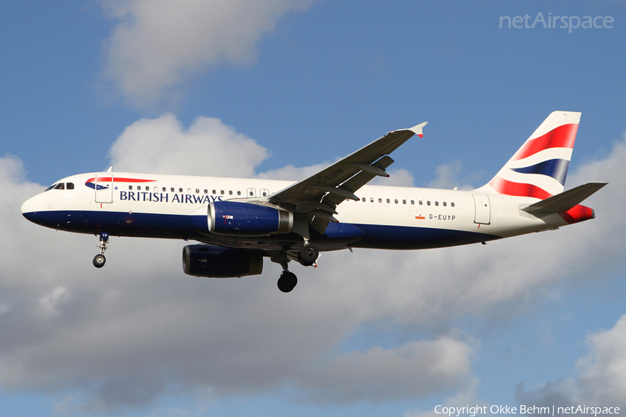 British Airways Airbus A320-232 (G-EUYP) | Photo 41542