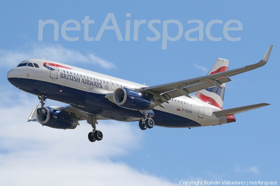 British Airways Airbus A320-232 (G-EUYP) | Photo 338360