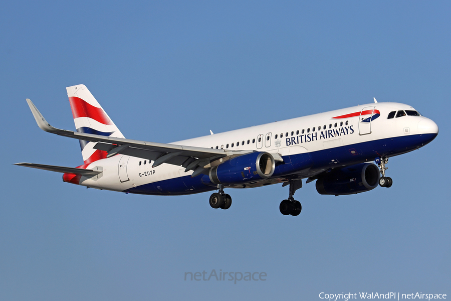 British Airways Airbus A320-232 (G-EUYP) | Photo 488892