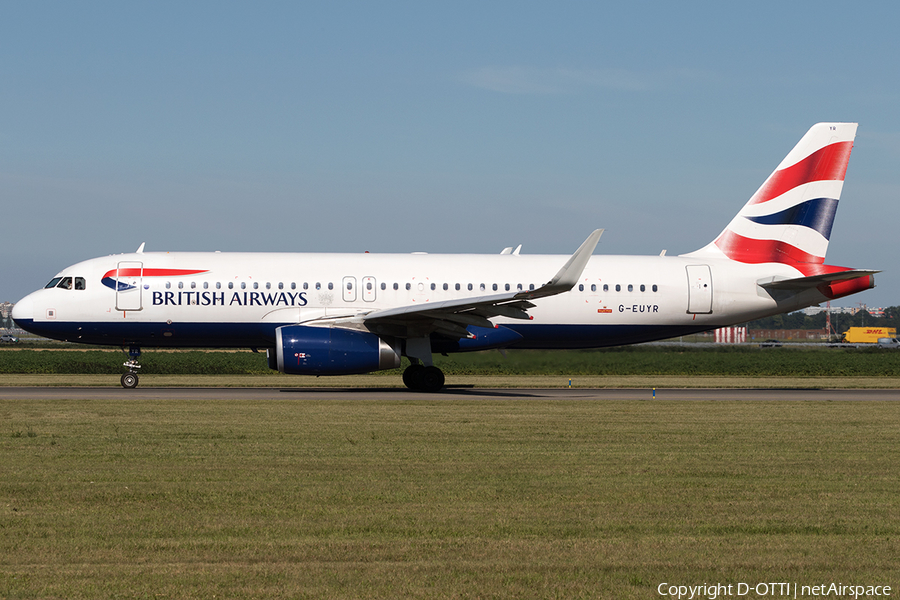 British Airways Airbus A320-232 (G-EUYR) | Photo 605697