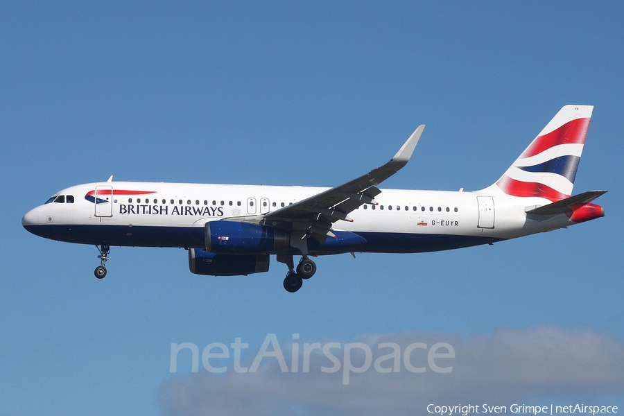 British Airways Airbus A320-232 (G-EUYR) | Photo 252125