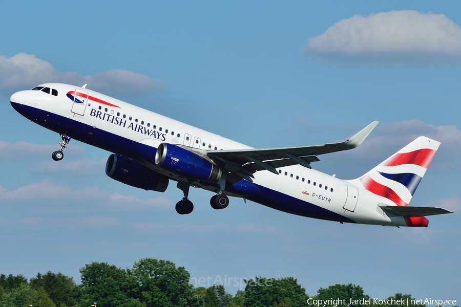 British Airways Airbus A320-232 (G-EUYR) | Photo 259394