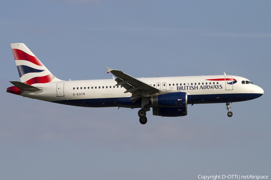British Airways Airbus A320-232 (G-EUYR) | Photo 450522