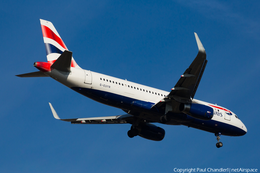 British Airways Airbus A320-232 (G-EUYR) | Photo 224065