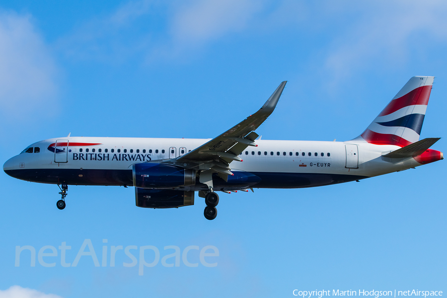 British Airways Airbus A320-232 (G-EUYR) | Photo 241253