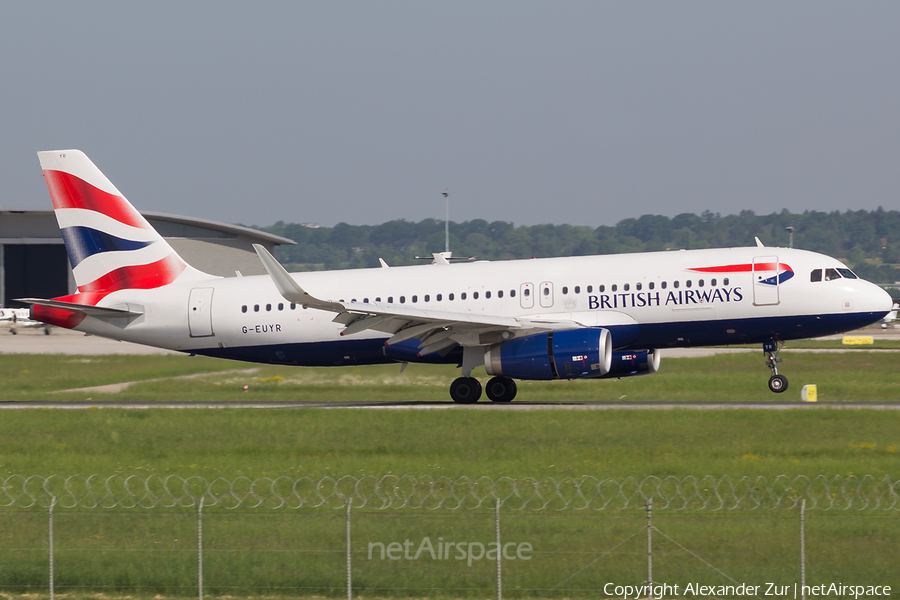 British Airways Airbus A320-232 (G-EUYR) | Photo 76705