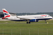 British Airways Airbus A320-232 (G-EUYR) at  Stuttgart, Germany