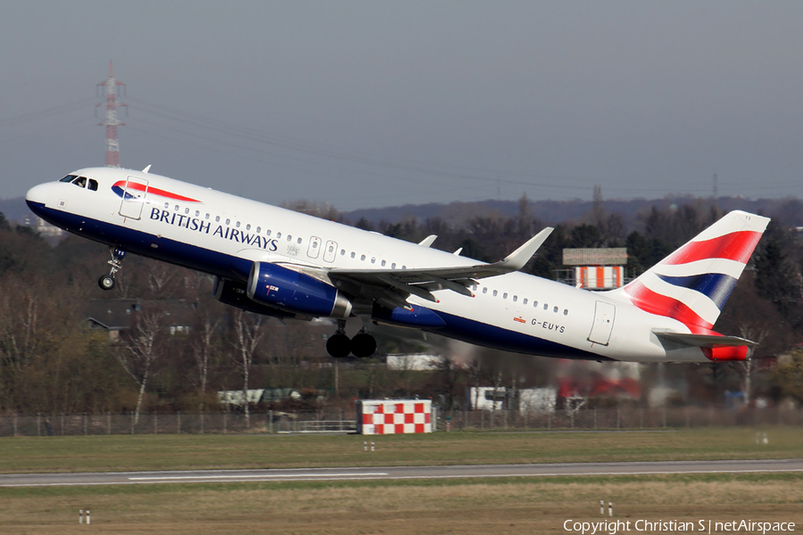 British Airways Airbus A320-232 (G-EUYS) | Photo 234423