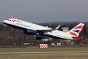 British Airways Airbus A320-232 (G-EUYS) at  Dusseldorf - International, Germany