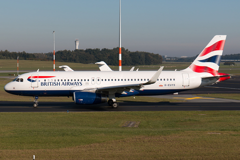 British Airways Airbus A320-232 (G-EUYS) at  Hamburg - Fuhlsbuettel (Helmut Schmidt), Germany