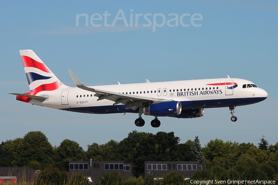 British Airways Airbus A320-232 (G-EUYT) | Photo 396606