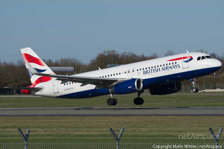 British Airways Airbus A320-232 (G-EUYU) | Photo 400495