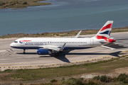 British Airways Airbus A320-232 (G-EUYV) at  Corfu - International, Greece