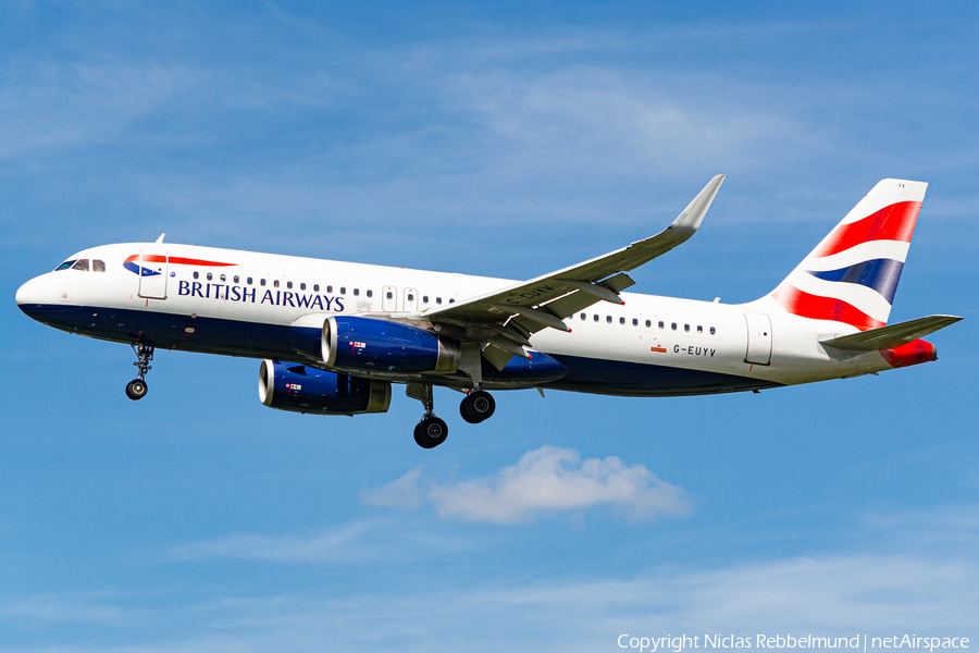 British Airways Airbus A320-232 (G-EUYV) | Photo 419994