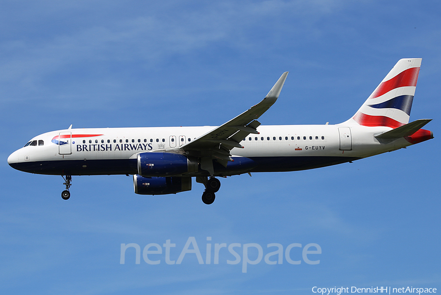 British Airways Airbus A320-232 (G-EUYV) | Photo 426066