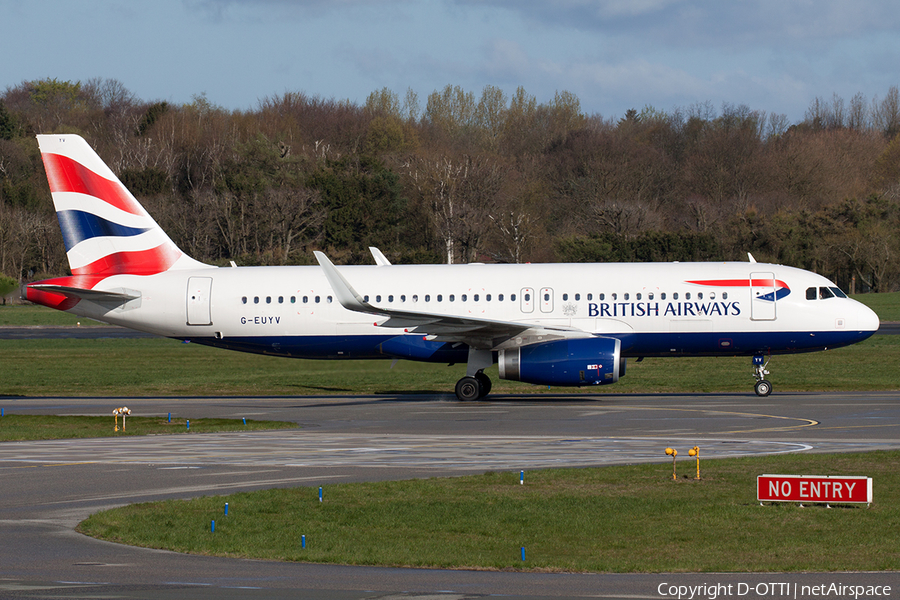 British Airways Airbus A320-232 (G-EUYV) | Photo 489422