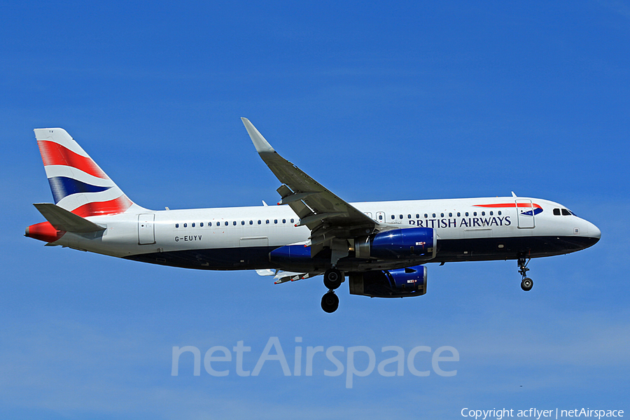 British Airways Airbus A320-232 (G-EUYV) | Photo 176806