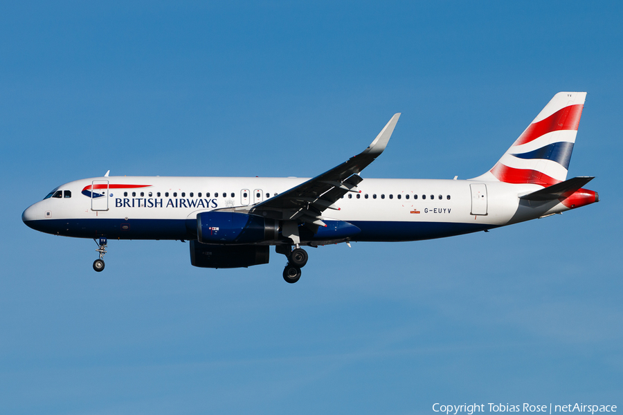British Airways Airbus A320-232 (G-EUYV) | Photo 302855