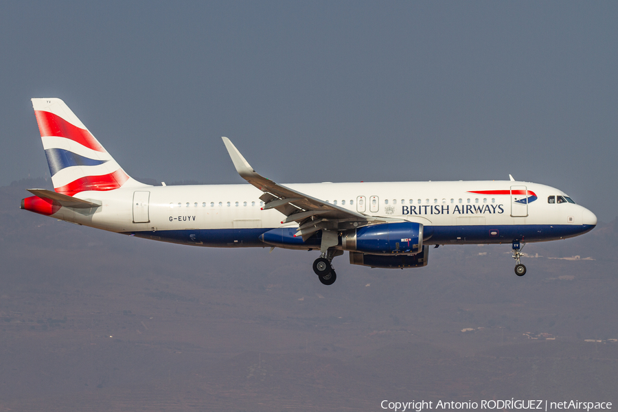 British Airways Airbus A320-232 (G-EUYV) | Photo 476208