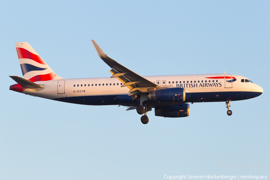 British Airways Airbus A320-232 (G-EUYW) | Photo 226242