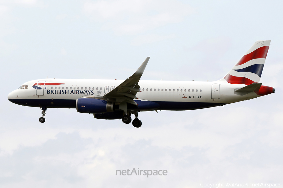 British Airways Airbus A320-232 (G-EUYX) | Photo 521516