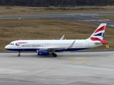 British Airways Airbus A320-232 (G-EUYX) at  Cologne/Bonn, Germany