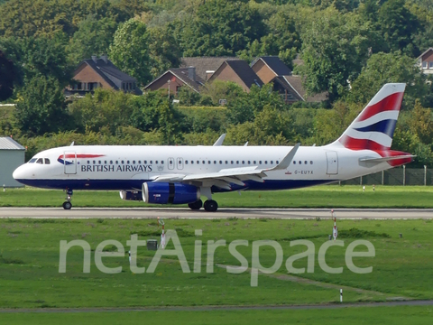 British Airways Airbus A320-232 (G-EUYX) at  Dusseldorf - International, Germany