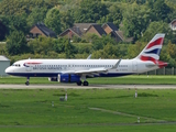 British Airways Airbus A320-232 (G-EUYX) at  Dusseldorf - International, Germany