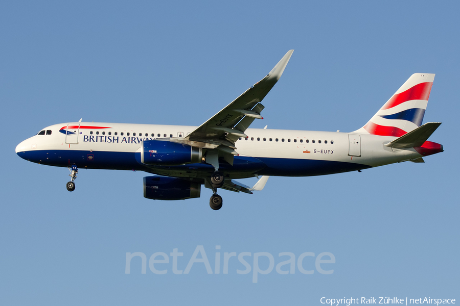 British Airways Airbus A320-232 (G-EUYX) | Photo 88125