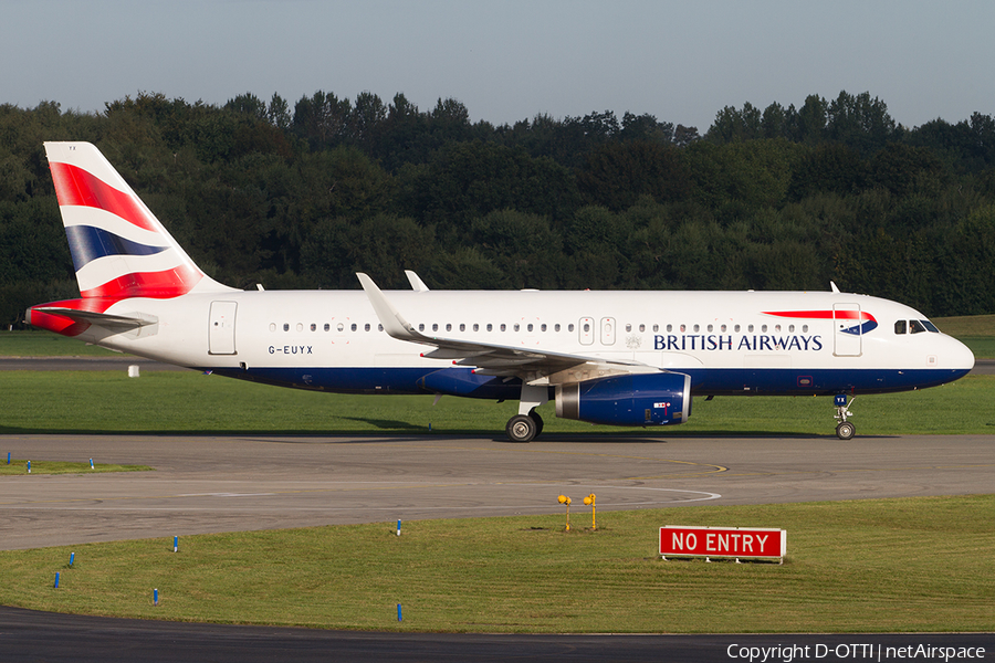 British Airways Airbus A320-232 (G-EUYX) | Photo 516390