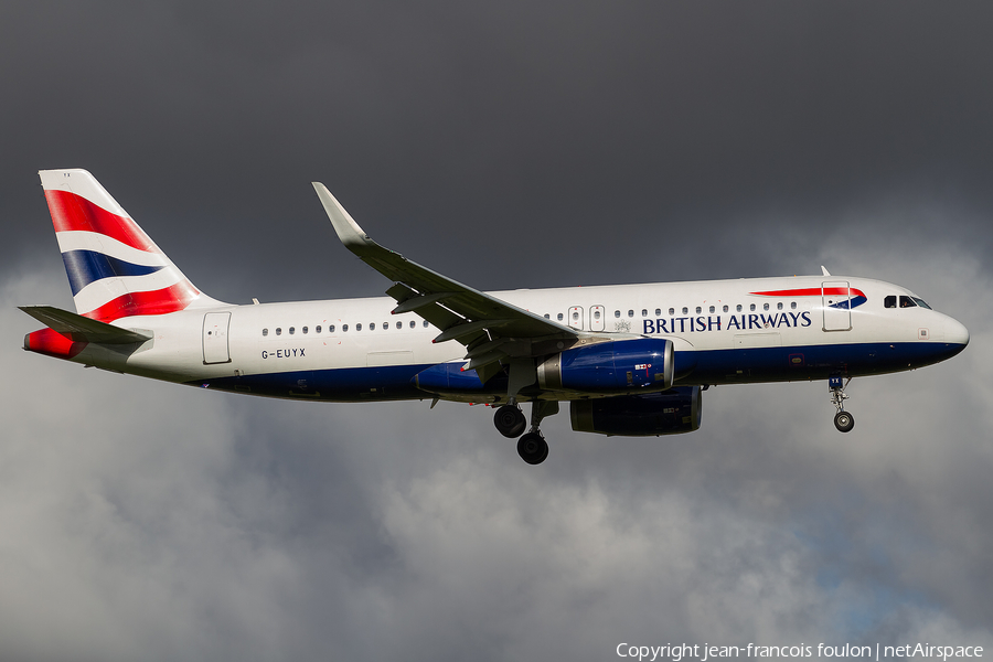 British Airways Airbus A320-232 (G-EUYX) | Photo 239296