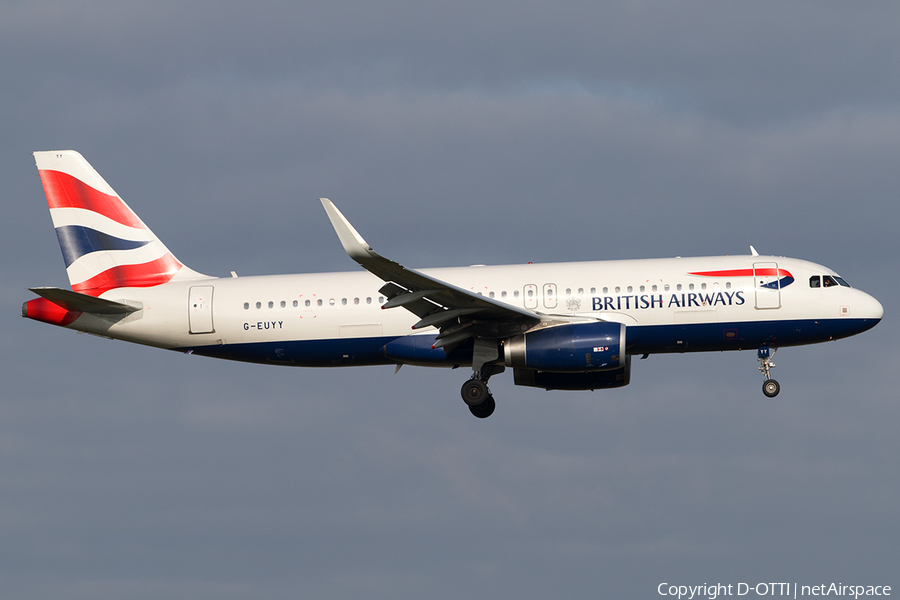 British Airways Airbus A320-232 (G-EUYY) | Photo 529494