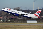 British Airways Airbus A320-232 (G-EUYY) at  Dusseldorf - International, Germany