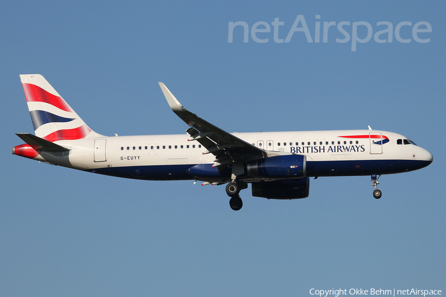 British Airways Airbus A320-232 (G-EUYY) | Photo 107862