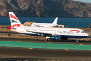 British Airways Airbus A320-232 (G-EUYY) at  Gran Canaria, Spain