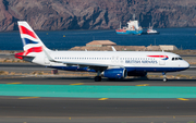 British Airways Airbus A320-232 (G-EUYY) at  Gran Canaria, Spain