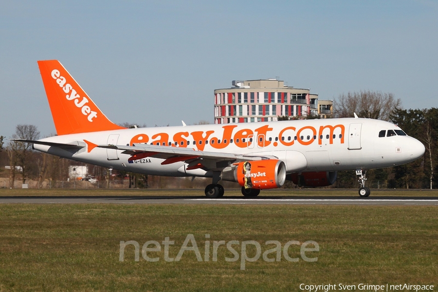 easyJet Airbus A319-111 (G-EZAA) | Photo 73588