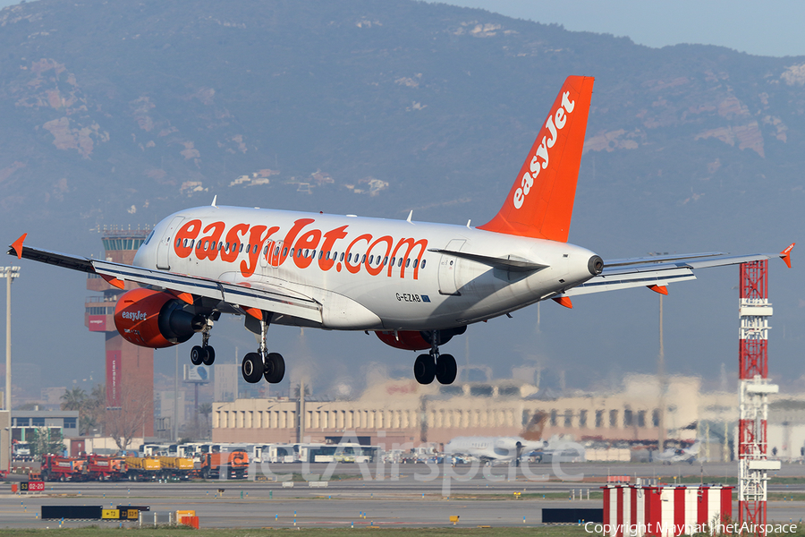 easyJet Airbus A319-111 (G-EZAB) | Photo 294656