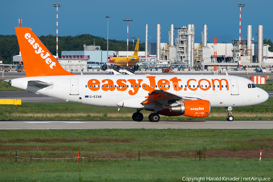 easyJet Airbus A319-111 (G-EZAB) | Photo 308507