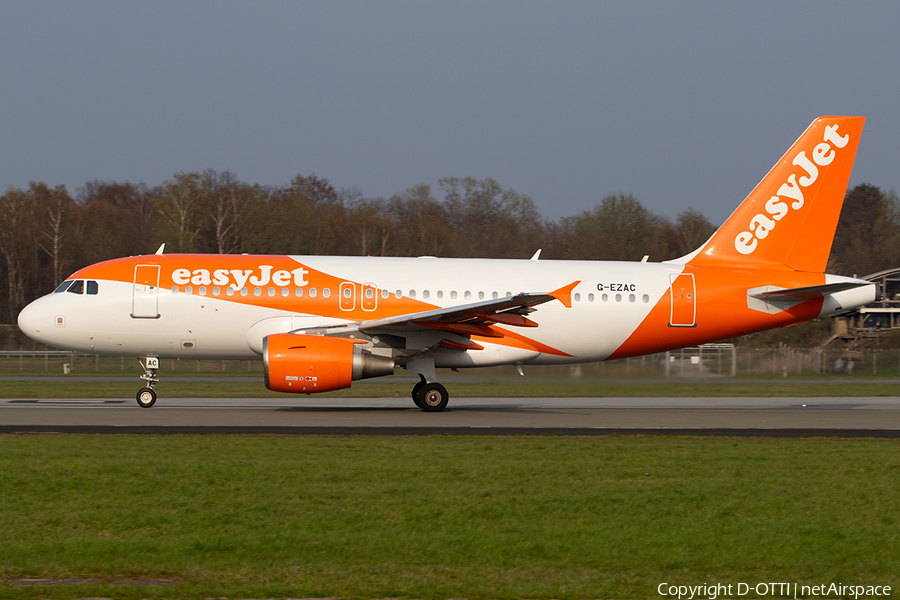 easyJet Airbus A319-111 (G-EZAC) | Photo 309723