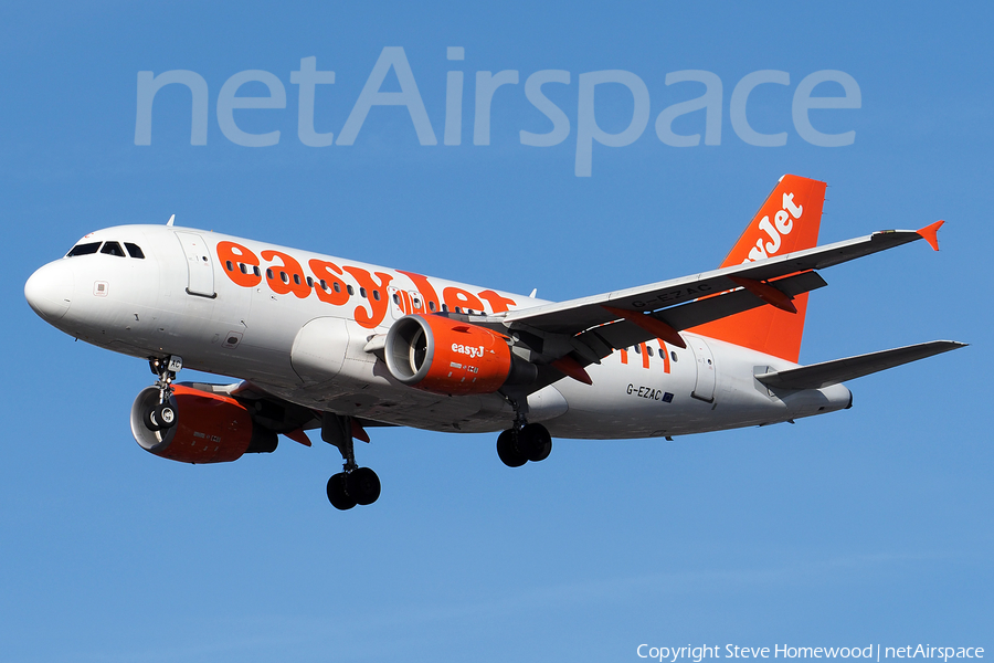 easyJet Airbus A319-111 (G-EZAC) | Photo 150866