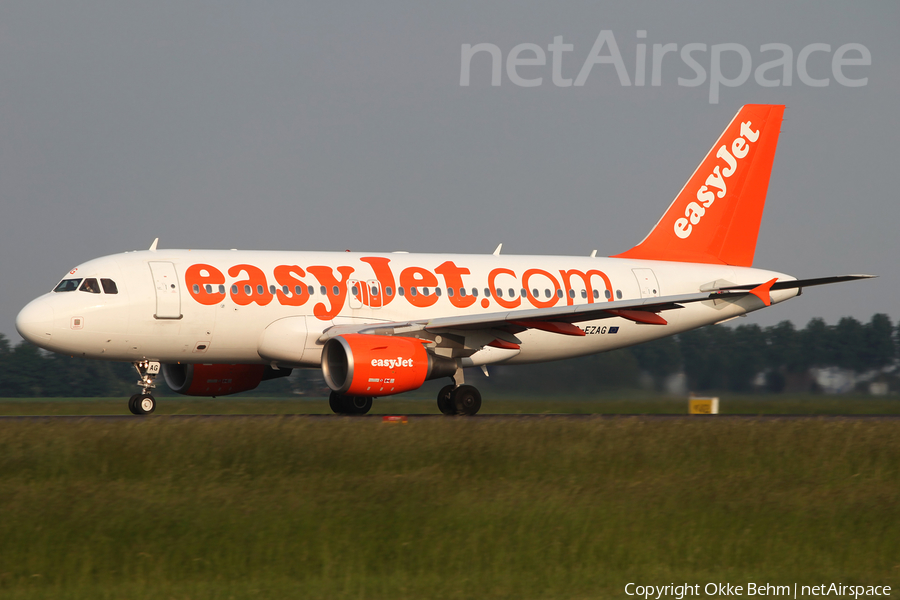 easyJet Airbus A319-111 (G-EZAG) | Photo 500837
