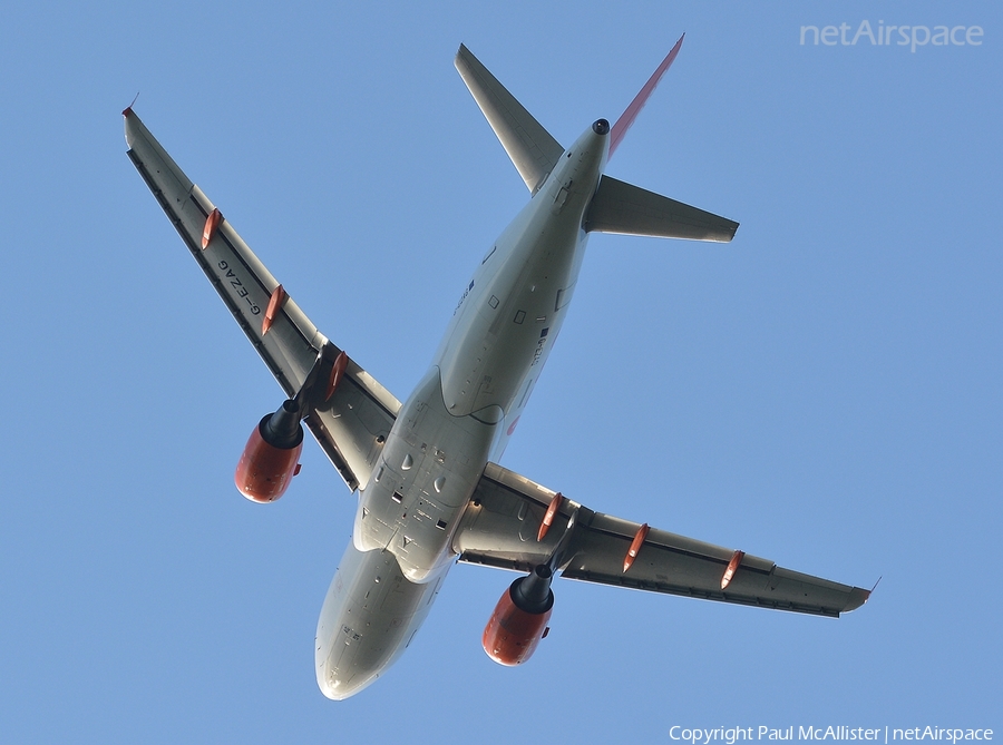 easyJet Airbus A319-111 (G-EZAG) | Photo 80075