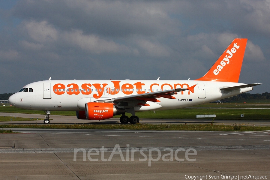 easyJet Airbus A319-111 (G-EZAG) | Photo 55820