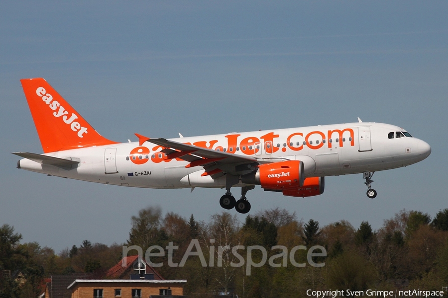 easyJet Airbus A319-111 (G-EZAI) | Photo 74482