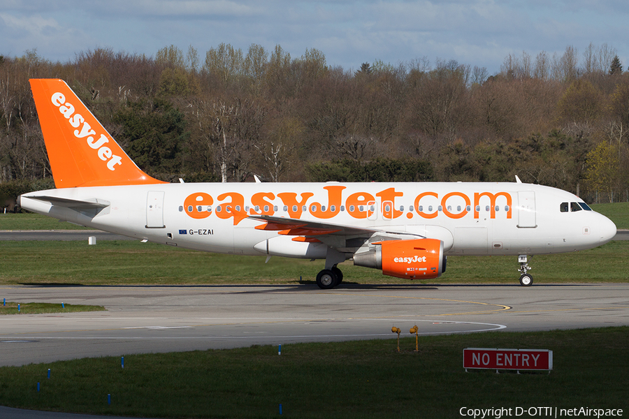 easyJet Airbus A319-111 (G-EZAI) | Photo 489561